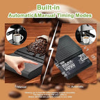 Coffee Scale with Timer, Espresso Scale & Coffee Bean Scale - 3kg/0.1g Precise Small Digital Kitchen Scale for Espresso Accessories Kit, Pour-Over, and Multi-Purpose Use (Batteries Included)