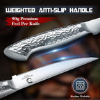 DRAGON RIOT Steak Knives Set of 2，Japanese Stainless Steel Steaks Knife With Serrated Edge Dinner Knife Diswasher Safe Steak Knives with Box