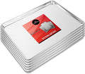 Last Confection 6 Cookie Baking Sheets 15" x 21" - Rimmed Aluminum Jelly Roll Trays - Three-Quarter Sheet Pans