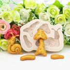 2PCS Mushroom and Snails Silicone Molds for Fondant Chocolate Candy Cake Decoration Baking Pastry Tools Silicone Soap Mold Resin Polymer Clay Mold