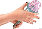 Whisk Wiper - Wipe a Whisk Easily - Multipurpose Kitchen Tool, Made In USA - Includes 11" Stainless-Steel Whisk - Cool Baking Gadget, A Great Gift For Men and Women (Color: Violet)