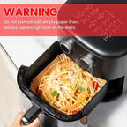505 PCS Air Fryer Liners Disposable, 8 inch Square Parchment Paper Liners, Heavy-Duty Air Fryer Liners for 5-8 QT Basket, Non-Stick & Oil-Proof Parchment Paper for Microwave