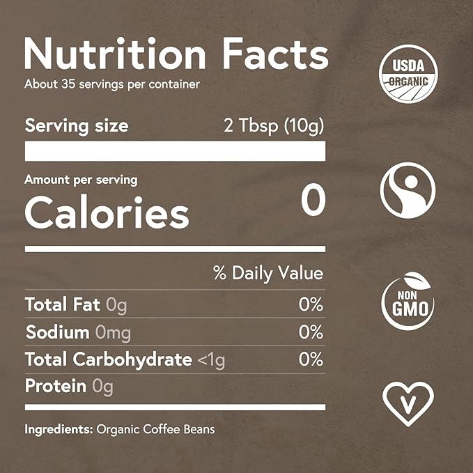 Fabula Organic Turkish Coffee - Very Fine Grind - Low Acid - Single Origin - Non-GMO - Mold Free - 12 Ounces