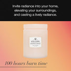 Voluspa Coconut Papaya, Large Candle Jar, 18 oz, 100 Hour Burn Time, Coconut Wax for Clean Burning, Handcrafted in The USA