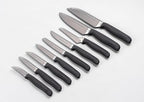 Zyliss Serrated Paring Knife – German Stainless Steel Blade with Sustainable Wheat Straw NonSlip Handle –Kitchen Knife for Fruits & Vegetables – Blade Guard Included – Dishwasher Safe – 3.9 inches
