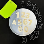 Mini Number Cookie Cutter Set with Dough Scraper&Chopper-8 Piece-1.6 Inch-Number 0-8-Birthday Cookie Cutter Shape for Baking-Stainless Steel Kitchen Utensil