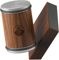 HORL 2 Walnut Rolling Knife Sharpener - Kitchen Knife Sharpener for Razor Sharp Edges Made in Germany - Easy Knife Sharpening Kit - Roller with Magnetic Holder with 15 & 20 Degrees
