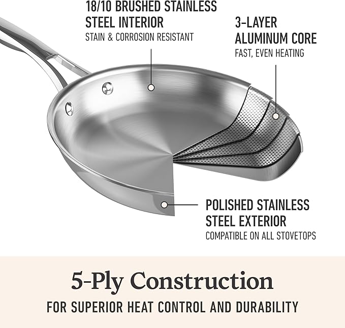 Premier Stainless Steel 13" Wok