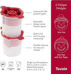 Tovolo Knitted Hat Snowman Ice Mold Set of 2 Holiday Sphere Ice Makers for Cocktails, Christmas Ice Ball Mold for a Festive Holiday Gift, BPA Free Silicone Dishwasher Safe Ice Molds