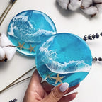 2 PCS Thickened Coaster Resin Mold, Silicone Mold for Epoxy Resin Casting, DIY Coasters, Bowl Mats, Candle Holders, Home Decoration