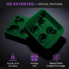 SHAPED 2-PACK 3D Ancient Alien Ice Mold Trays, Flexible Silicone Alien Figure Makers for Ice Cubes, Soaps, Chocolates, DIY Figures, Cookies, Resin Models