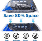 16 Pack Travel Vacuum Bags with Pump，vacuum travel bags with pump (2J/2L/2M2S/4 ROLLER BAGS/4 SMALL ROLLER BAGS), vacuum seal bags for clothing travel and home organization.