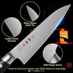 5 Inch Petty Paring Knife, AUS-8 Steel Japanese Kitchen Utility Knife with Full-Tang Pakkawood Handle and Premium Gift Box (Classic Series)