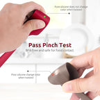 U-Taste Small Mini Silicone Spatula: 9×2inch 600ºF Heat-Resistant Food-Grade Jar Scraper for Kitchen Use, Non-Stick Seamless Flexible Baking Utensil for Mixing, Scraping Jam in Bowl or Cup (Red)