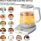 Health Pot Electric Kettle with Infuserand stew pot,Smart Fruit Hot Tea Maker, Temperature Control and Tea Keep Warm, 12 Functional Procedures, 1.8 Liters of Capacity