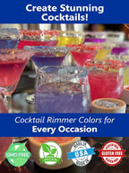 Snowy River Pink, Cocktail & Margarita Sugar Rimmer - Vibrant Color Glass Rimming Sugar with Medium Crystal Texture - 8oz