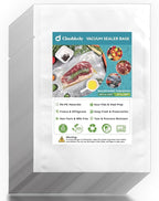 Chamber Vacuum Sealer Bags,10"x14" 200 Pcs Pre-cut Chamber Machine Pouches,Heavy Duty Chamber Vacuum Bags for Commercial Sealer,Food Storage,Meal Prep,Sous Vide,Meat Cheese Goods, BPA Free
