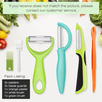 Senbowe Upgrade Potato Peeler for Kitchen, 6PCS Stainless Steel Vegetable Peeler, I and Y Veggie Food Peeler for Apple Fruit Carrot Zucchini Cucumber,Good Grip Makes Peeling Very Easy