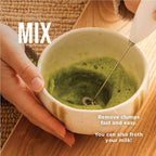 Jade Leaf Matcha - Electric Matcha Whisk & Milk Frother - Barista Style Preparation for Foamy Green Tea & Lattes - Great Gift idea
