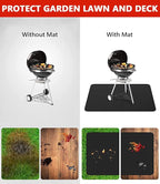 48 x 30 inch Under Grill Mats for Outdoor Grill, Double-Sided Fireproof Deck and Patio Protector Mat, BBQ Mat for Under BBQ, Waterproof Oil-Proof Grill Floor Pads Fire Pit Mat Fireplace Mat