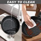 Pots and Pans Set, Nonstick Detachable Handle Cookware Set, Induction Kitchen Cookware Set with Removable Handle, Healthy Non Stick Cookware, Dishwasher ＆ Oven Safe, PFOA Free