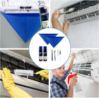 Mini Split Cleaning Kit for Air Conditioner,2 Bottles of air Conditioner Cleaner,2 Air Conditione Waterproof Bag, 4 Wall Mounted Air Conditioner Cleaning Tools etc.