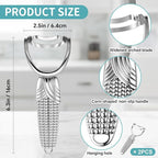 2 Pcs Corn Peeler for Corn on The Cob Stainless Steel Stripper Tool with Aluminum Alloy Handle Kernel Stripper Remover, Comfortable Grip and Light Weight