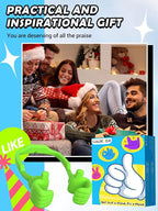 Stocking Stuffers for Teens Boys Girls Cell Phone Stand: Upgrade Adjustable Thumbs Up Lazy Phone Holder for Desk Fun Birthday Gifts for Grandma Adults Husband from Wife