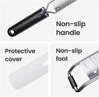 Lemon Zester Grater with Handle,L15" Cheese Grater for Hard Cheese,Chocolate & Nut Grater