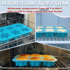 HKNMTT Snowflake Christmas Silicone Mold 12 Cavity 6 Shapes for Holiday Soap Chocolate Cocoa Bomb Ice Candy Oreo Covered Jello Xmas Winter Wax, Oven Safe Baking Frozen Moulds DIY Candle Craft Set