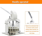 INTSUPERMAI Manual Dough Divider Cutter Machine 36PCS Tabletop Dough Divider Rounder 3 Pans Hydraulic Dough Equal Cutter Machine 1.06oz-5.64oz One Piece