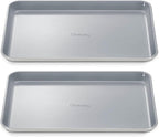 Caraway Non-Stick Ceramic Medium Baking Sheet - Naturally Slick Ceramic Coating - Non-Toxic, PTFE & PFOA Free - Perfect for Baking, Roasting, and More - Medium (15" x 10") - Gray
