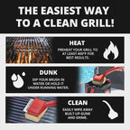 Grill Rescue BBQ Replaceable Cleaning Head, Bristle Free - Durable and Unique Grill Tools for Cast Iron or Stainless-Steel Grates, Barbecue Cleaner