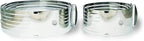 NEWLINE NY Stainless Steel Mousse Cake Rings 2 Pieces Cakes Slicer Adjustable Multilayer Circular Molding Plating Forming Round Pastry Rings, Set of 2 (10 to 12” + 6 to 8” x 3.2” H)