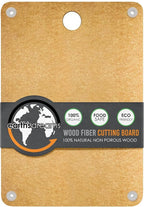 Earth’s Dreams Wood Cutting Board 17x12 Extra Large - Charcuterie Board, Non-Plastic, Non-Toxic, Heavy-Duty, Dishwasher Safe (Tan/Blacks)