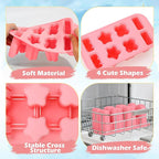 Popsicles Molds, 8-Cavity Silicone Popsicle Molds with 50 Sticks, BPA-Free Ice Pop Mold Popsicle Maker with Funnel & Cleaning Brush for Kids Adult Teens