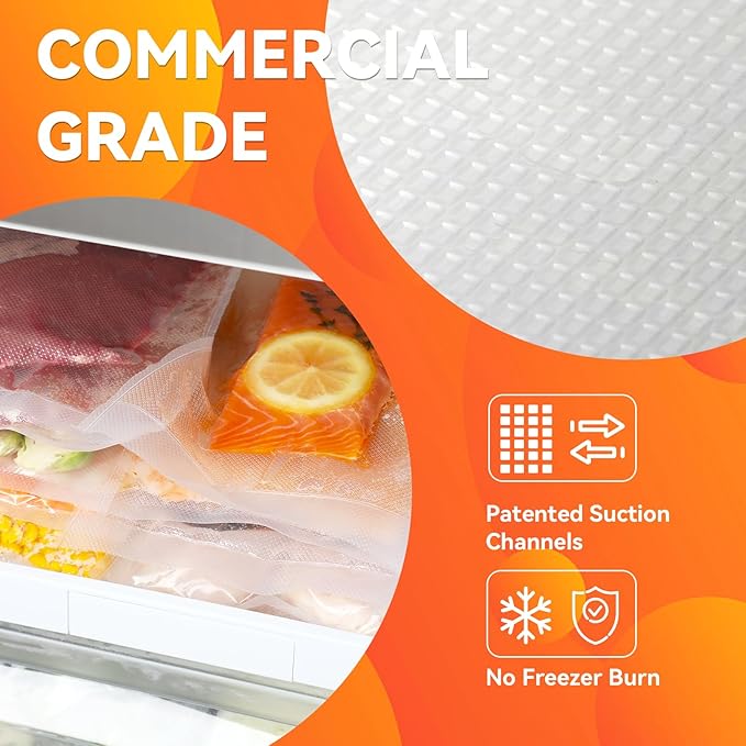 Wevac 6" x 10", 8" x 12" and 11" x 16", 150 Count, Vacuum Sealer Bags for Food Saver, Seal a Meal, Weston, Commercial Grade, BPA Free, Heavy Duty, Great for Vac Storage, Meal Prep and Sous Vide