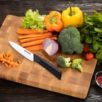 Paring Knife, Classic 4 inch Ceramic Paring Knife with Sheath Cover, Fruit and Vegetable knife,Longer Sharp Rust Proof Stain Resistant
