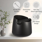 Knock Box Large Capacity Design Espresso Knock Box Shock-absorbent Knock Box Espresso with Removable Knock Bar and Non-Slip Base Espresso Accessories for Home/Office