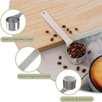 2PCS 2 Tablespoon(2tbsp, 30ml, 1/8cup) Coffee Scoop, Long Handle Measuring Spoon, Stainless Steel Scooper