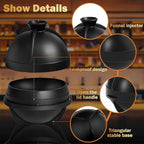 6 Pack 3D Sphere Ice Molds 2.5 Inch Large Silicone Round Ice Cube Molds Novelty Ice Ball Molds Gifts Stuff for Cocktails, Bourbon, Brandy, Whiskey Christmas Gifts (6, Round)