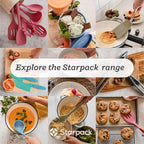 Starpack 'Get a Grip' Silicone Kitchen Tongs for Cooking 12 Inch - BBQ Silicone Tongs for Grill Heat Resistant to 600°F - Stainless Steel Utensils with Non Stick Rubber Tips for Serving Food