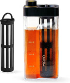 MAVO Cold Brew Coffee Maker, 27oz Iced Coffee Maker and Tea Brewer, Fine Mesh Filter, Leak-Proof Seal, Removable Design for Easy Cleaning, Durable Tritan Material, Space Saving - Home and Camping