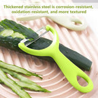 Apple Peeler:Pear Fruit Vegetable Peeler,Manual peeler for Peeling Apples, Pears, Cucumber;Garlic Carrot Potato Cheese Zester Grater, Essential Kitchen Tool(2-Pack) (green)