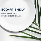 Corelle Vitrelle 18-Piece Service for 6 Dinnerware Set Triple Layer Glass and Chip Resistant, Lightweight Round Plates and Bowls Set, Country Cottage