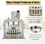 Manual Dough Divider Table Top Dough Dividing Machine 40PCS Dough Cutter Commercial Dough Dividing Machine Dough Baking Divider, 0.95oz-5.08oz, 40PCS