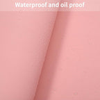 Leather Table Cover,1.8mm Thick,30x48 Inch Desk Cover,Large Desk Mat,Table Protector,Table Cover Protector,Desk Top Cover,Table Tops Cut to Size(Pink+Silvery,30x48)