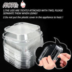 Aoriher 150 Pieces 10 oz Mini Cake Pans with Lids Aluminum Foil Baking Cups Square Disposable 4" x 4" Large Cupcake Cups Baking Tins for Kitchen Brownie Pudding Desserts Holders(Brown)
