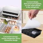 FANYITY Silicone Ice Cube Trays 2-Pack with Locks lids,Easy Release Ice Molds for Freezer,Perfect for Cocktails, Whiskey, Coffee