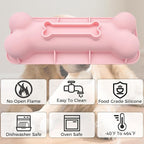 2 Pack Treat Silicone Molds Big Bone Shape Ice Cube Trays Dog Birthday Cake Mold Bone Shape Cake Pan for Frozen Treats Dog Chews Baking
